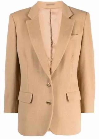 Burberry Pre-Owned однобортный пиджак 1990-х годов на пуговицах с тиснением