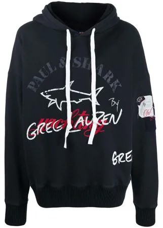Greg Lauren X Paul & Shark толстовка с капюшоном и логотипом