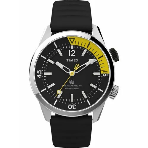Наручные часы TIMEX Waterbury, черный, серебряный