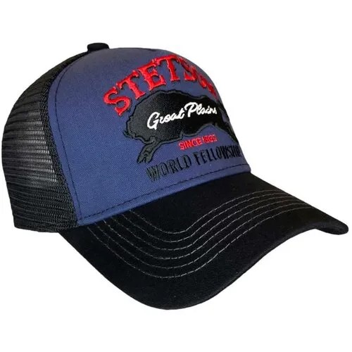 Бейсболка STETSON, размер 54/58, синий, черный