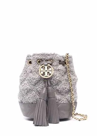 Tory Burch шерстяная сумка-ведро с логотипом