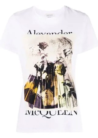 Alexander McQueen футболка с графичным принтом