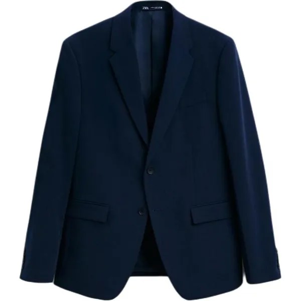 Деловой костюм мужской синий Zara, синий