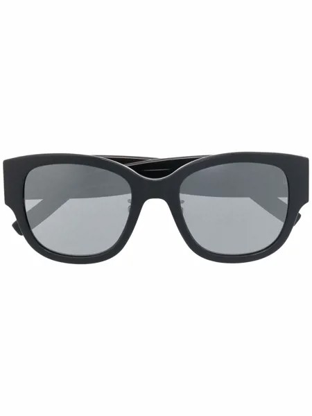 Saint Laurent Eyewear солнцезащитные очки в массивной оправе с логотипом