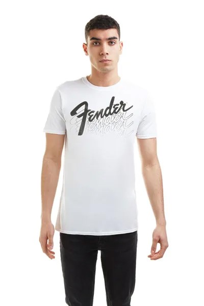 Хлопковая футболка Fender Fade, белый