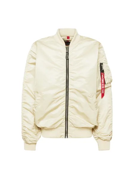 Межсезонная куртка Alpha Industries, белый/шерсть белая