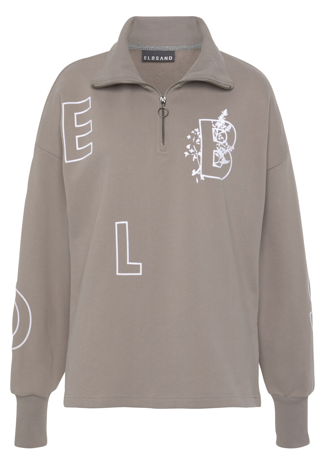 Свитер ELBSAND Sweatshirt, серо-коричневый