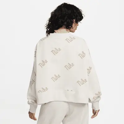 Кардиган Nike Sportswear Phoenix Fleece, цвет Light Orewood Brown
