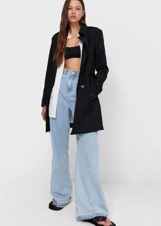 Stradivarius Базовый Тренч Черный L