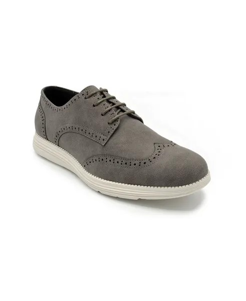 Мужские оксфорды lark wingtip Aston Marc, серый