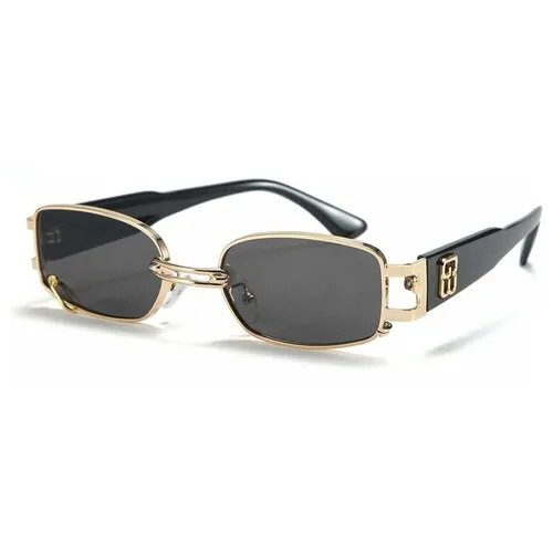 Солнцезащитные очки для мужчин и женщин, очки в стиле ретро, модный брендовый дизайн, очки в золотой оправе с кольцом, очки унисекс