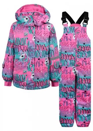 Playtoday Комплект зимний текстильный для девочек (куртка, полукомбинезон) 32122603
