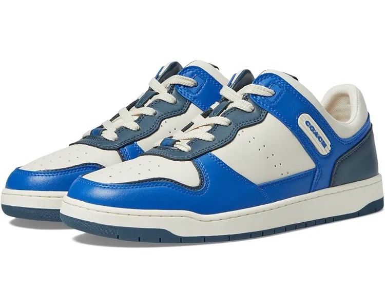 Кроссовки COACH C201 Leather Sneaker, цвет Blue Fin