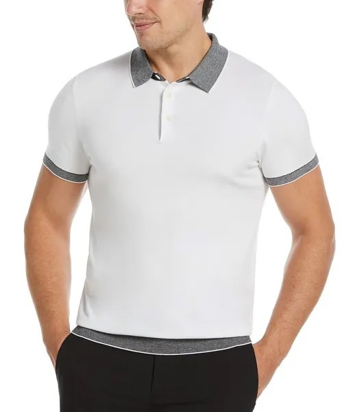 Рубашка поло с короткими рукавами Perry Ellis Tech, белый