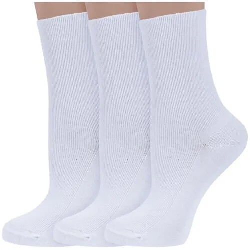 Носки Dr. Feet, 3 пары, размер 23, белый