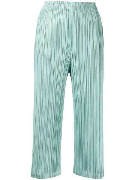 Pleats Please Issey Miyake укороченные плиссированные брюки