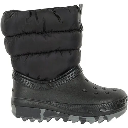 Сапоги Crocs, демисезон/зима, размер С9 (25-26EU), черный