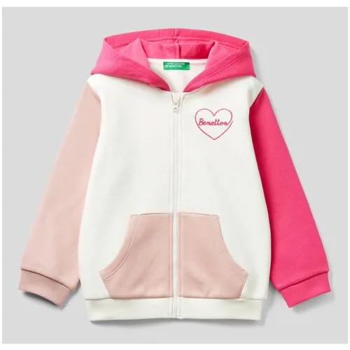 Худи на молнии United Colors of Benetton для девочек 22A_35TMG501H_901_82