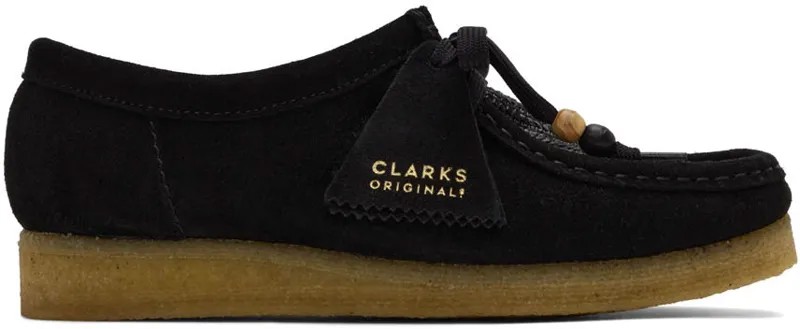 Черные валлаби дерби Clarks Originals