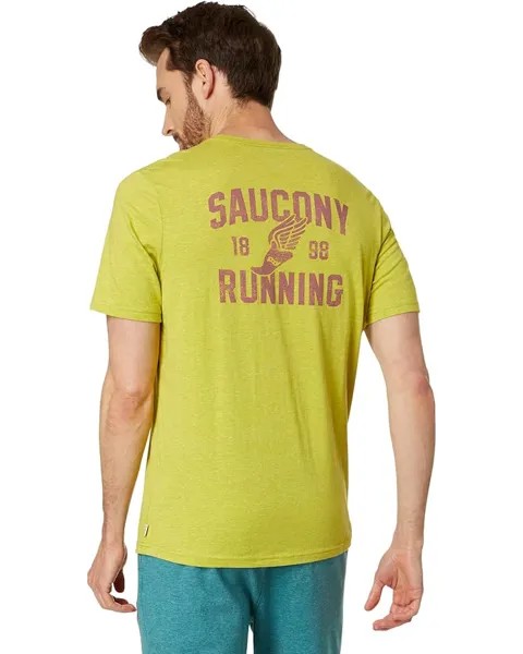 Футболка Saucony Rested T-Shirt, цвет Arroyo Heather Graphic