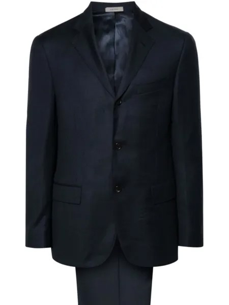 Corneliani костюм-двойка из вирджинской шерсти, синий