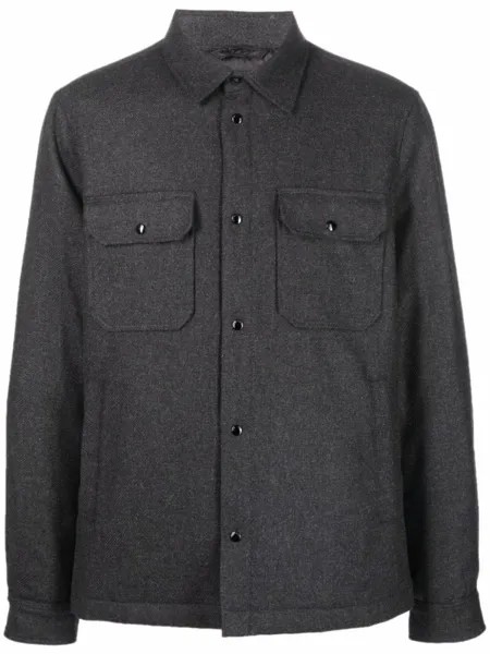 Woolrich куртка-рубашка с карманами, серый