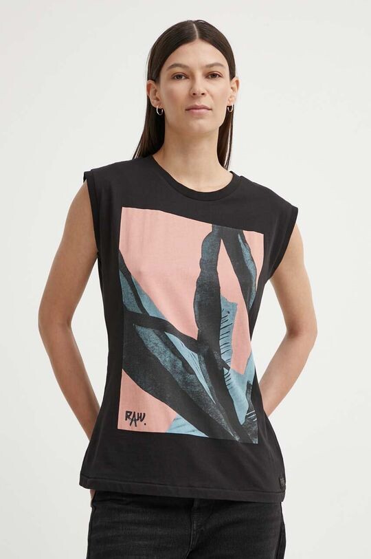 Хлопковый топ G-Star Raw, черный