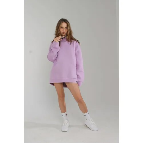 Худи размер oversize, фиолетовый