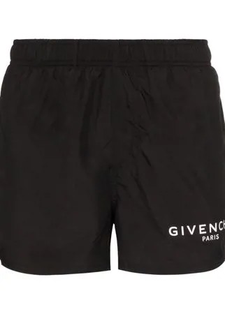Givenchy плавки-шорты с кулиской и логотипом