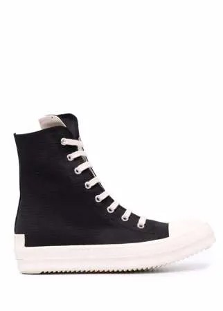 Rick Owens высокие кеды из канваса