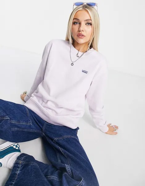 Свитшот сиреневого цвета Vans Flying V BFF-Розовый цвет