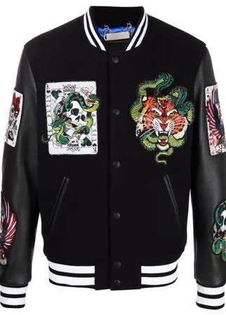 Philipp Plein бомбер с нашивками