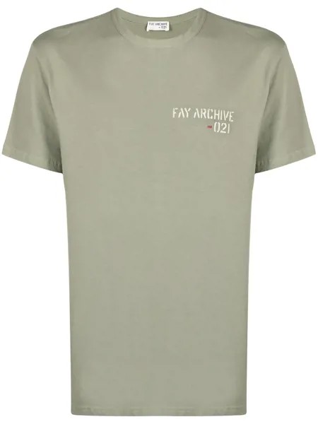 Fay футболка с короткими рукавами и логотипом