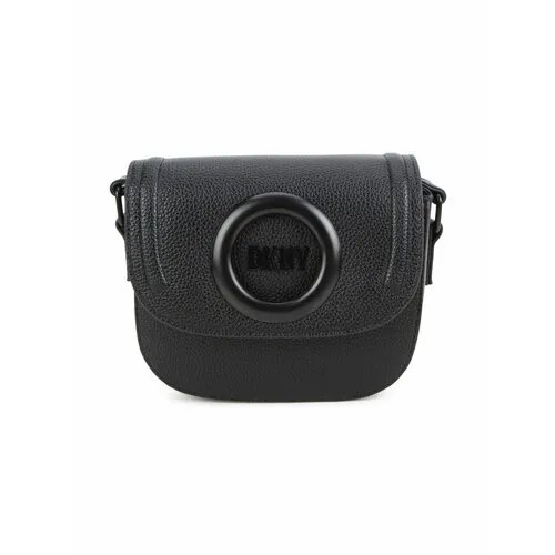 Сумка DKNY, фактура зернистая, черный