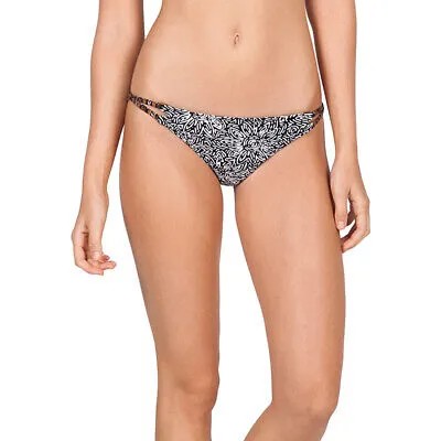Женские двусторонние плавки бикини Volcom Henna Spirit, черные, большие размеры
