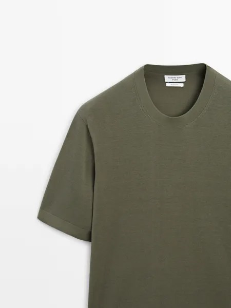 Футболка Massimo Dutti, khaki