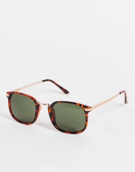 Коричневые квадратные солнцезащитные очки в стиле унисекс AJ Morgan-Коричневый цвет