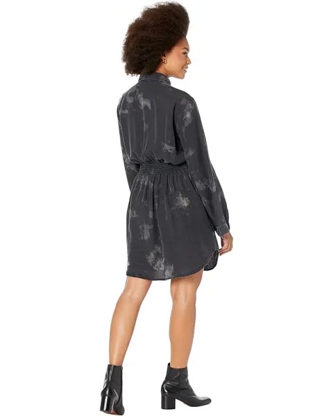 Платье bella dahl Mini Shirtdress with Smocked Back, цвет Dusty Cloud Wash