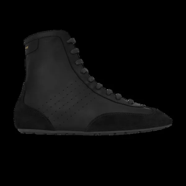 Высокие кроссовки Saint Laurent Lou High Top Sneaker, черный