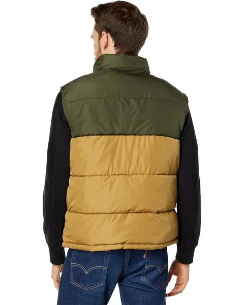 Утепленный жилет U.S. POLO ASSN. Color-Block Puffer Vest, цвет Coyote Brown