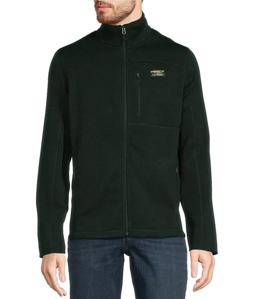 Флисовая куртка L.L.Bean с молнией во всю длину, зеленый
