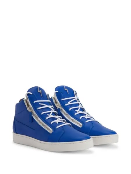Кроссовки Giuseppe Zanotti Frankie Logo-plaque, синий