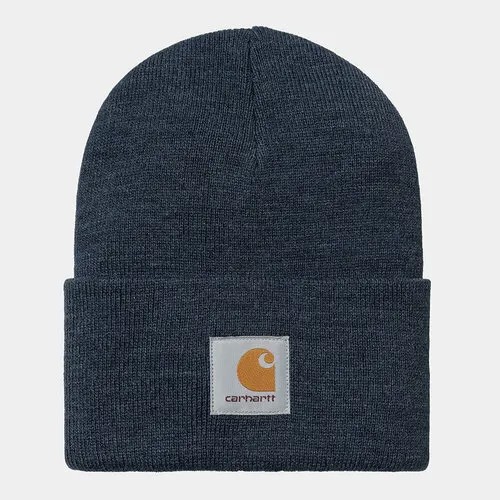 Шапка бини Carhartt WIP для взрослых и детей, размер One Size, темно-синий