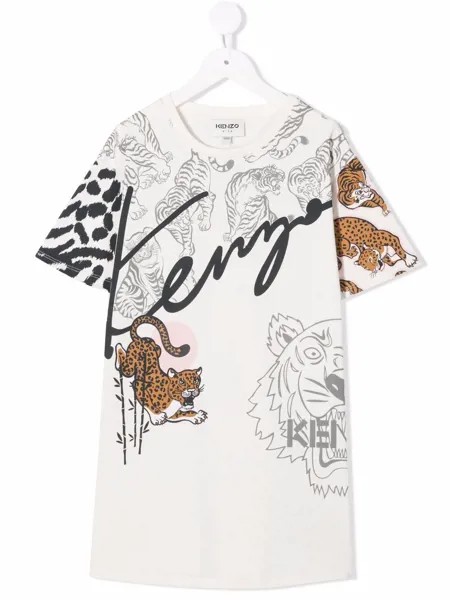 Kenzo Kids платье с логотипом