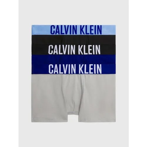 Трусы  CALVIN KLEIN, 3 шт., размер 8-10 лет, синий, серый