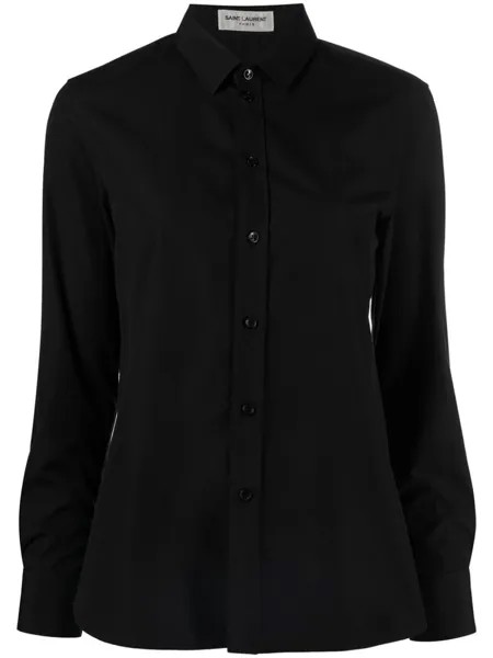 Рубашка с длинными рукавами Saint Laurent, черный