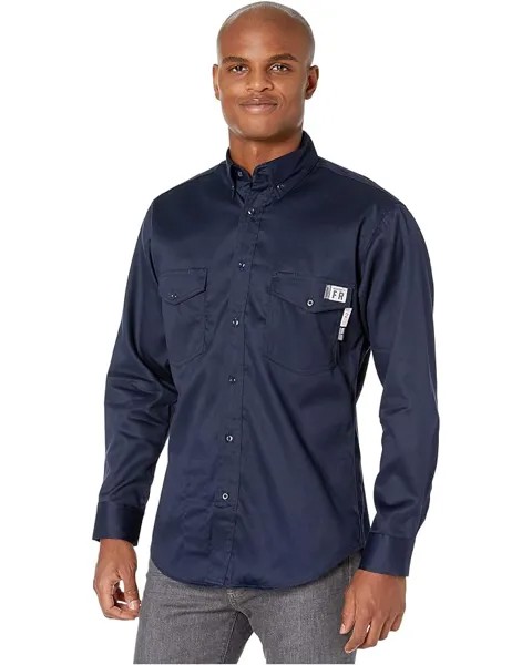 Рубашка Wolverine FR (Flame Resistant) Twill, темно-синий