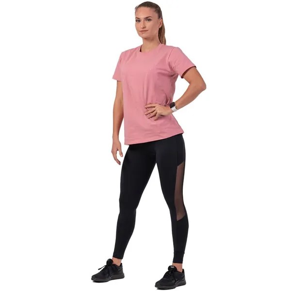 Футболка с коротким рукавом Nebbia Invisible Logo 602, розовый