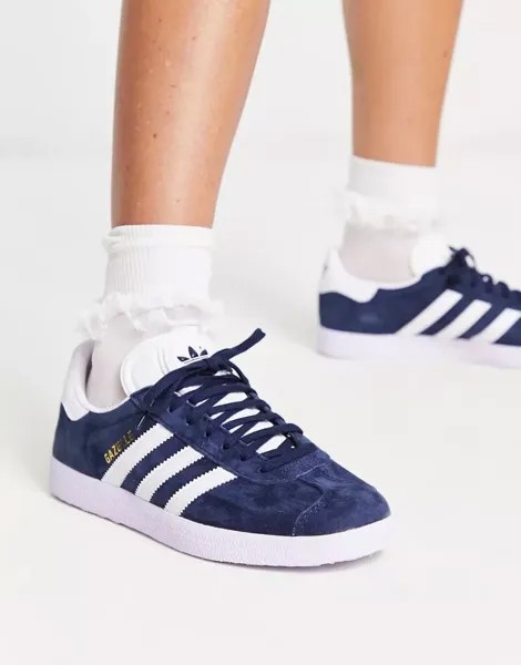 Темно-синие кроссовки adidas Originals Gazelle