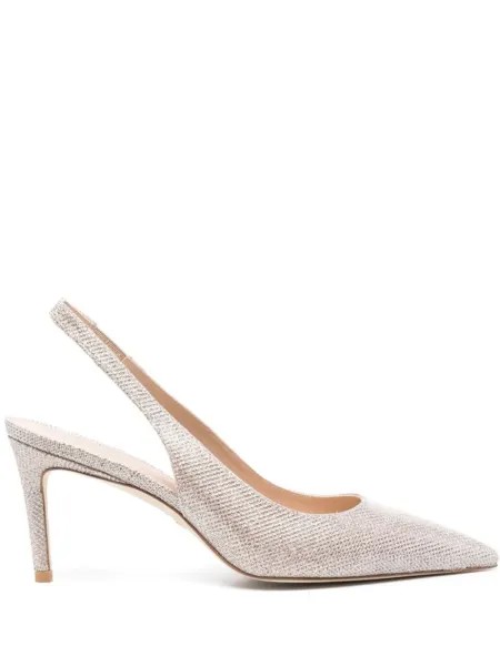 Stuart Weitzman туфли с ремешком на пятке, золотистый